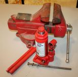 Craftsman Vise and Four Ton Jack