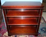 Mahogany Open Front Bookcase 36