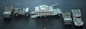 Corgi Die Cast Tank and Three Army Die Cast Tanks