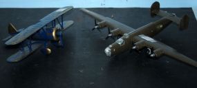 Die Cast F-03 and Plastic Plane