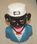 Reproduction Cast Iron Jolly Boy Bank 7