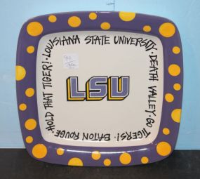 LSU Square Plate 11