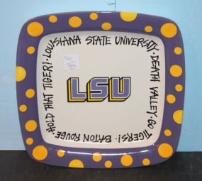 LSU Square Plate 11
