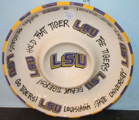 LSU Chip and Dip Bowl 12