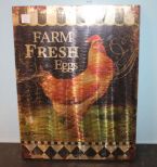 Reproduction Farm Fresh Eggs Sign 15