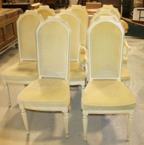 Set of Eight Stanley Furniture Company Dining Chairs Two arms and six sides; 44