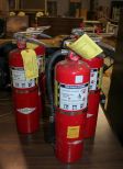 Five Fire Extinguishers