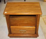 One Drawer Oak Nightstand Matches lot #128, 129, and 130