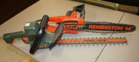 Black and Decker Hedge Hog and Remington Chain Saw Chain saw is 2.0