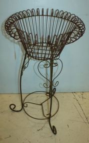 Wrought Iron Planter Matches lot #159 and 161; 18