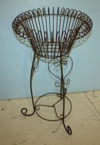 Wrought Iron Planter Matches lot #158 and 159; 18