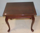 Queen Ann Style Side Table Drawer is missing; 25 1/2