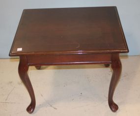 Queen Ann Style Side Table Drawer is missing; 25 1/2