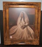 Nice Gold Frame Wedding picture; 22 1/2