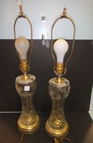 Two Cut Glass Lamps 29