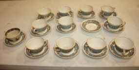 Eleven Cups and Twelve Saucers English china