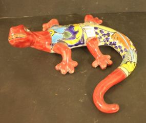 Ceramic Painted Lizard 11