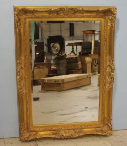 Large Gold Beveled Glass Mirror 44 1/2