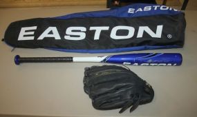 Easton Bag, Mizuno Glove, Easton Bat 12