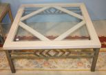 Decorative Beveled Glass Coffee Table 40