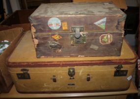 Suitcase and Old Box
