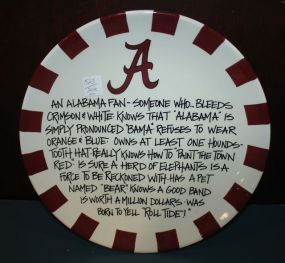 Definition of Fan Alabama Round Plate 13
