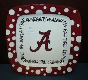 Alabama Square Plate 10 1/2