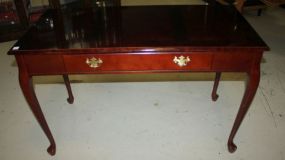 Mahogany Queen Anne Desk Has one drawer; 47 1/2