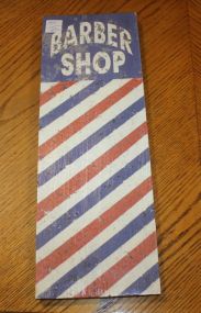 Small Wooden Barber Shop Sign 6
