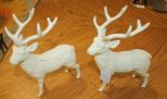 Pair of Reproduction Cast Iron Deer 8 1/2