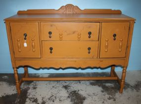 Hand Brushed Bronze Distressed Painted Sideboard 54