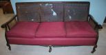Cane Back and Sides Sofa Needs repair, matches lot #600 and 601; 73