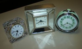 Three Clocks Jane Seymour, Pottery Barn, Crystal