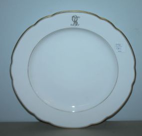 Round Monogrammed Platter 12