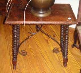 Spanish Side Table with Stretchers