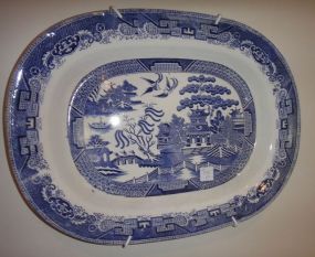 Pair of Blue Willow Platters