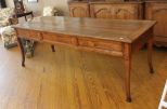 French Louis XV Walnut Library Table Desk