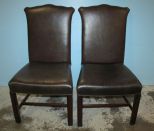 Set of 12 Leather Dinning Room Chairs
