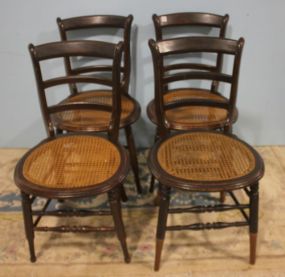 Set of Four Rosewood Grained Victorian Side Chairs 16