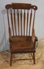 Early Pine Chair Possibly North Carolina Arm Chair that matches Boston rocker, lot 117, 26