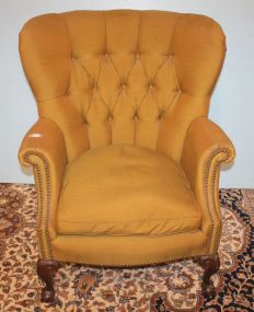 Chippendale Clawfoot Tufted Parlor Chair 31