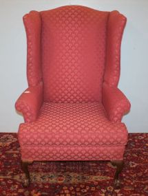 Chippendale Style Wing Back Chair matches previous lots, 27