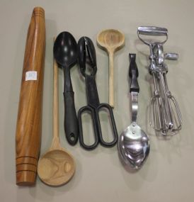 Kitchen Utensils, Tongs, and Beater