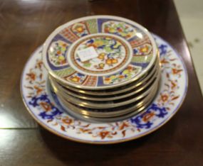 Eight Oriental Motif Plates and Bowls plates 6