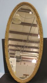 Oval Beveled Glass Mirror 20