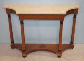 Biedermier Style Marble Top Console 41
