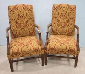 Pair of Martha Washington Style Arm Chairs 25