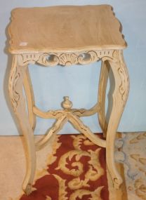 French Distressed Painted Lamp Table 16