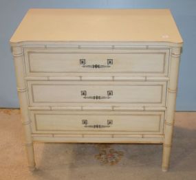 Small Three Drawer Painted Chest 30