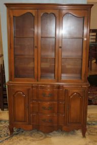 1960s French Provincial China Cabinet Matches lot #390, 425, 427, and 428; 44
